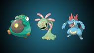 Bellibolt, Cradily, and Shadow Feraligatr (Image via TPC)